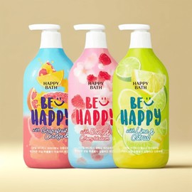 Happybath 해피바스 스마일 바디워시 900g 3개(유자+체리+자몽) 향좋은 바디클렌저 최근생산 Happybath Smile Body Wash 900g 3pcs (Yuja+Cherry+Grapefruit) Fragrant Body Cleanser [900g of 3 types (Yuja, Cherry, Grapefruit)]