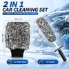 Car Wheel Cleaning Brush Set with Wash Mitt – Soft