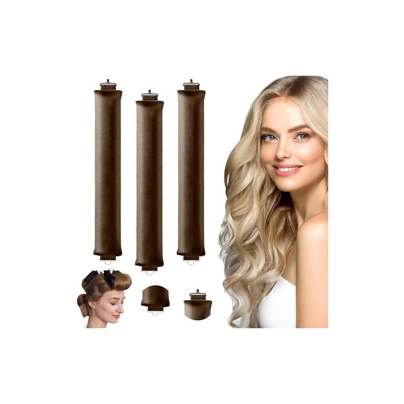 Heatless Curls Band, Pack of 3, Overnight Blowout Curls Without
