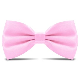 AHLPO Elegant Men's Bow Tie - High Quality with Hook Adjustable, Bow Tie Suit for Wedding Party Celebrations Office Gift Bow Ties for Men Women Boys Bow Tie Black, pink