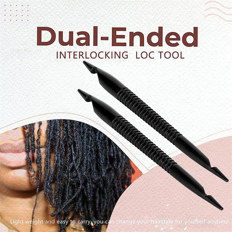 4Pcs Dreadlock Crochet Hook Double Ended Ergonomic Handle Anti Slip