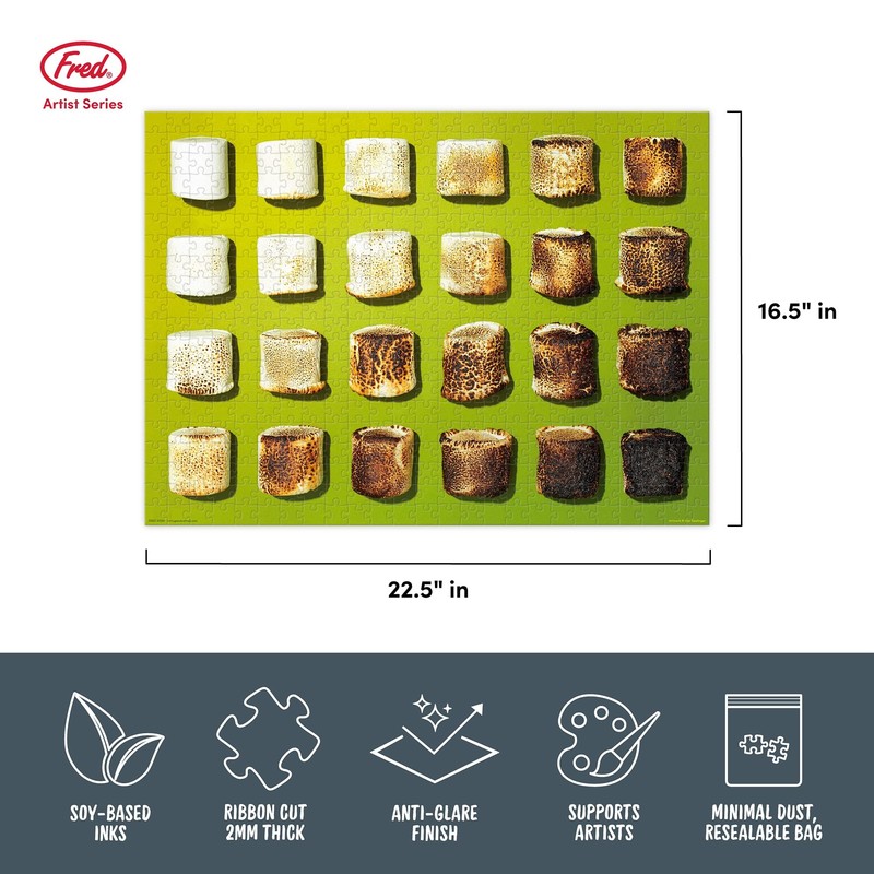 Genuine Fred MARSHMALLOWS by Dan Saelinger, 500 piece puzzle