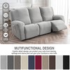 Gennia Waterproof Recliner Sofa Cover,Stretch Reclining Couch Covers with Pockets,Washable