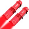 ROUP 2 Pack Mini Red Light Flashlight, Zoomable Red LED