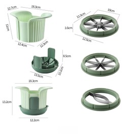 Pack of 3 in 1 Fruit Corer Remover Slicer Cutter Tool for Apple Mango Tomato Avocado