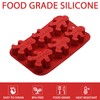Silicone Gingerbread Man Mold, 2 Pack 6-Cavity Christmas Tray Baking