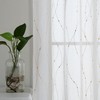 Deconovo Grommet White Sheer Curtains 84 Wave Line with Dots
