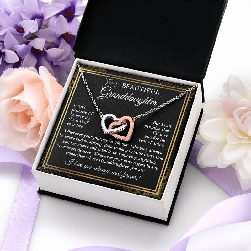 VIRAGIL To My Beautiful Granddaughter Necklace, Granddaughter Necklace From Grandparents,