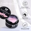 4 Colors Builder Gel Nail Kit, Polygel Extension with Forms