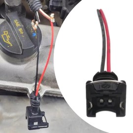 New DEARCOOL 8pcs Fuel Injector Connector for EV1 OBD1 Plug Wire Harness Pigtail Wiring Loom Clip Cut Fit for RC Bosch Honda Ford Toyota