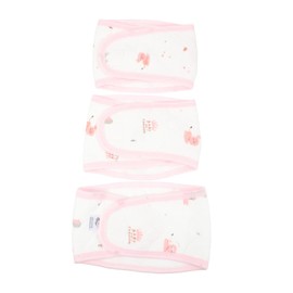 Kisangel 3Pcs Navel Belt Comfortable Cotton Belly Bands Elastic Newborn Belly Belts for All Year Use Adorable Animal Patterns Protects Abdomen From Cold
