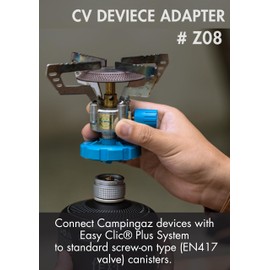 CAMPINGMOON Camp Gas Cooker Adapter for Converting CV Bayonet Connection to Type MSF-1a Connection or Lindal Valve Connection Z08