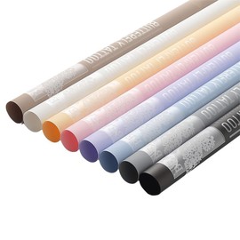 Oakbud 20 Sheets Butterfly Flower Wrapping Paper,Waterproof Florist Bouquet Paper,DIY Crafts,22.8x22.8 inch (Grey)