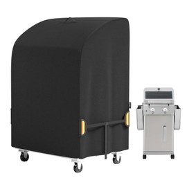 EVRBUL 32 in Small BBQ Grill Cover Waterproof 2 Burner Gas Grill Cover 420D with Windproof Straps Fit for Weber Char-Broil Nexgrill and More Grills with Collapsed Side Tables 32" W x 24" D x 43" H