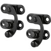 HywkingGrt 2pcs Black Antique Hook Hasp Latch Vintage Style Left