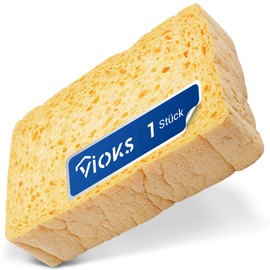 VIOKS Cleaning Sponge 122 x 83 x 29 mm Replacement for Bosch Siеmens 623653 00623653 Cleaning Sponge Large Sponge Washable Yellow Universal Sponge Kitchen Cleaning Sponge Bathroom - Cleaning Sponge