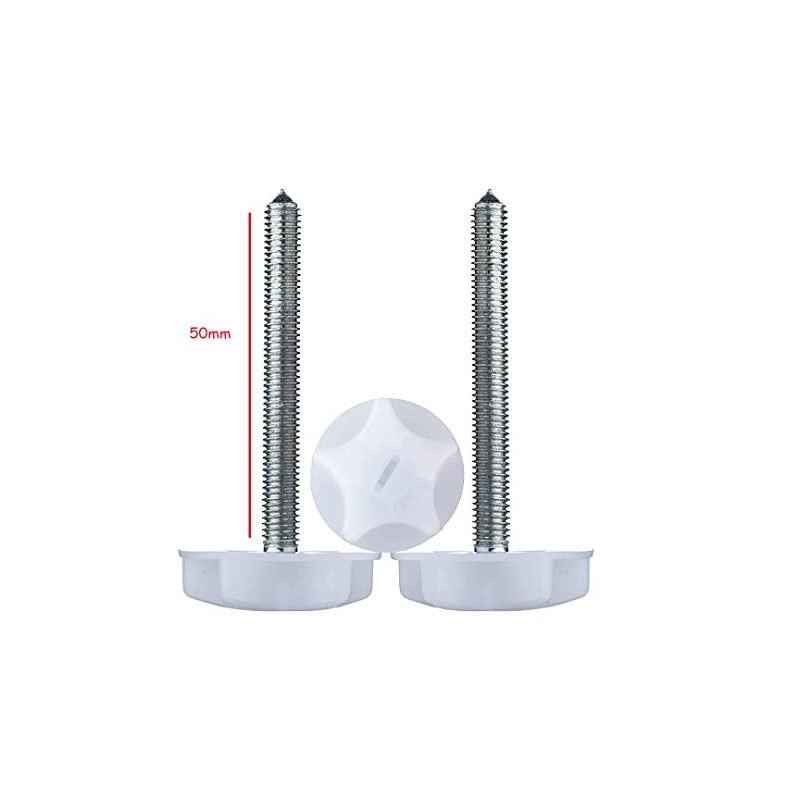 Just Accessories M8 HEADBOARD BOLTS SCREWS WITH FITTED WASHERS FIXINGS