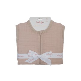 Lulujo - Cotton Muslin Sleep Sack 1.0 TOG (Small, Sand)