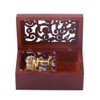 1Pc Solid Wood Miniature Hollow 18 Note Wind Up Music