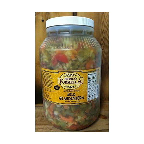Enrico Formella | Mild Giardiniera | Italian - Chicago Style Pickled Vegetables 128oz.