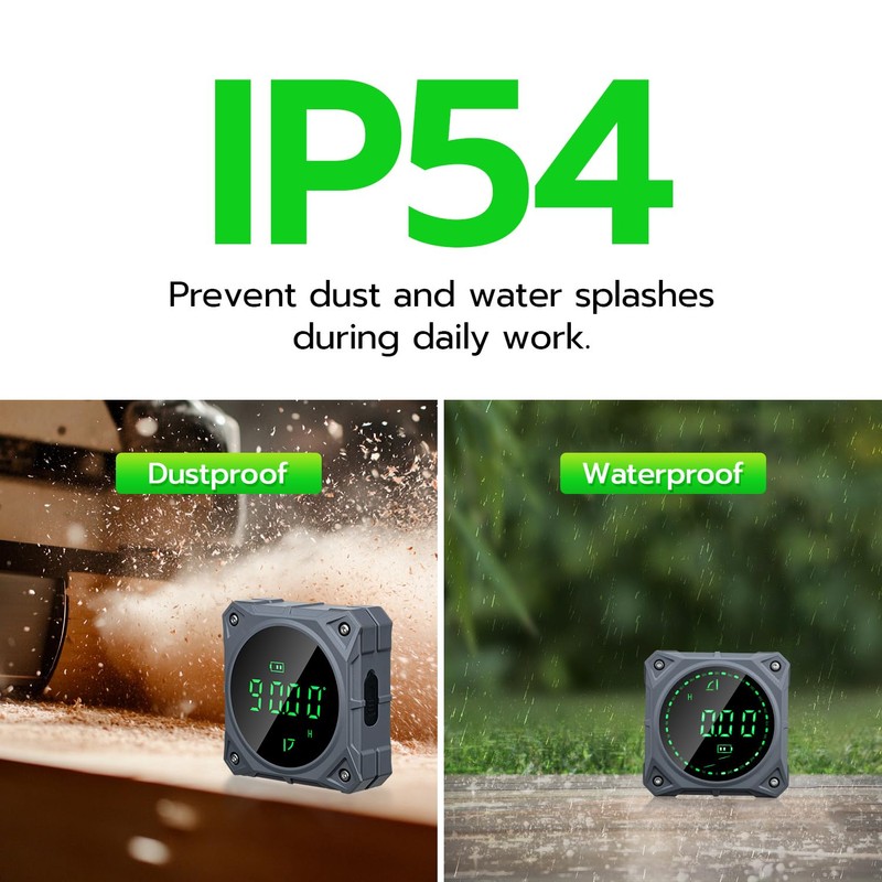 Wigearss Digital LCD Protractor, Inclinometer, Angle Finder with Four-Sided Magnet