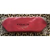 COACH Fragrance Toiletry Pouch Bag Red Gold Heart Zipper Travel