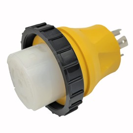 Parkworld 692118 RV Marine Power Generator Adapter Generator 30A L14-30P Male to Marine 50A SS2-50R Female with Locking Ring
