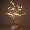 Tabletop Bonsai Tree Lamp Adjustable Safe Touch Switch Night Light