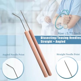 A2ZScilab-Dissection Kit, Grade: 9 to 12 and for Community College levels, Stainless Steel Precision Ground Scissors and Super Sharp Scalpel Blades (17 PC Kit), Compact Zippered Case.