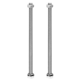 MECCANIXITY M8 x 180mm 304 Stainless Steel Hex Head Screws Bolts, Nuts, Flat & Lock Washers Assortment Kit, Fully Threaded, Bright Finish for Home, Electronic, Machine, 2 Sets