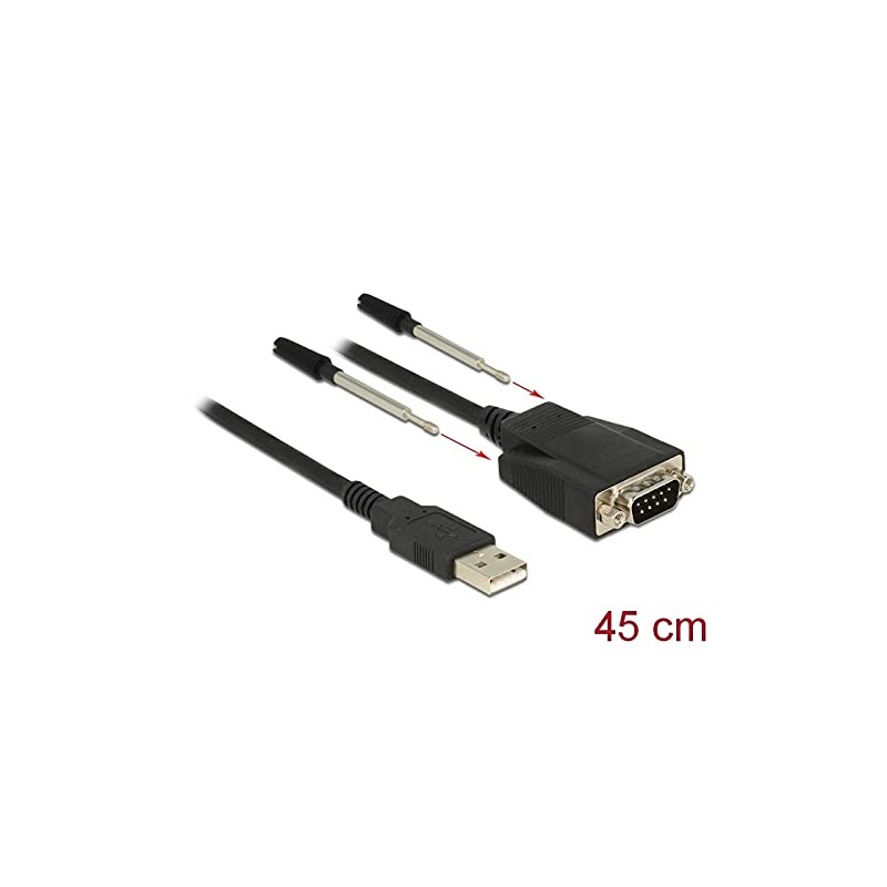DeLOCK Adaptor USB 2.0 Type A Male 1 x Seriell