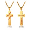 UMtrade Stainless Steel Sport Fitness Necklace Christian Crucifix Pendant Catholic