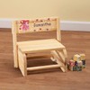 Custom 2-in-1 Children's Step Stool and Chair, Customized with Kid’s