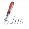 Citian 7pcs Pro Adjustable Leather Stitching Groover, Leather Edge Bevelers,