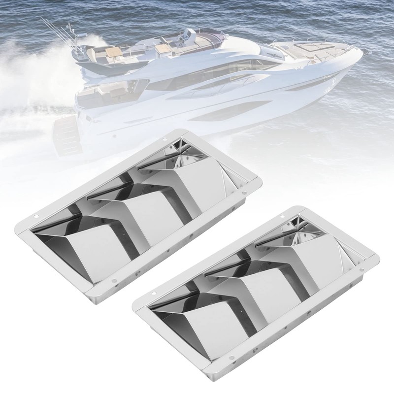 1 Pair 210 x 110 mm Marine Vent Covers, 3