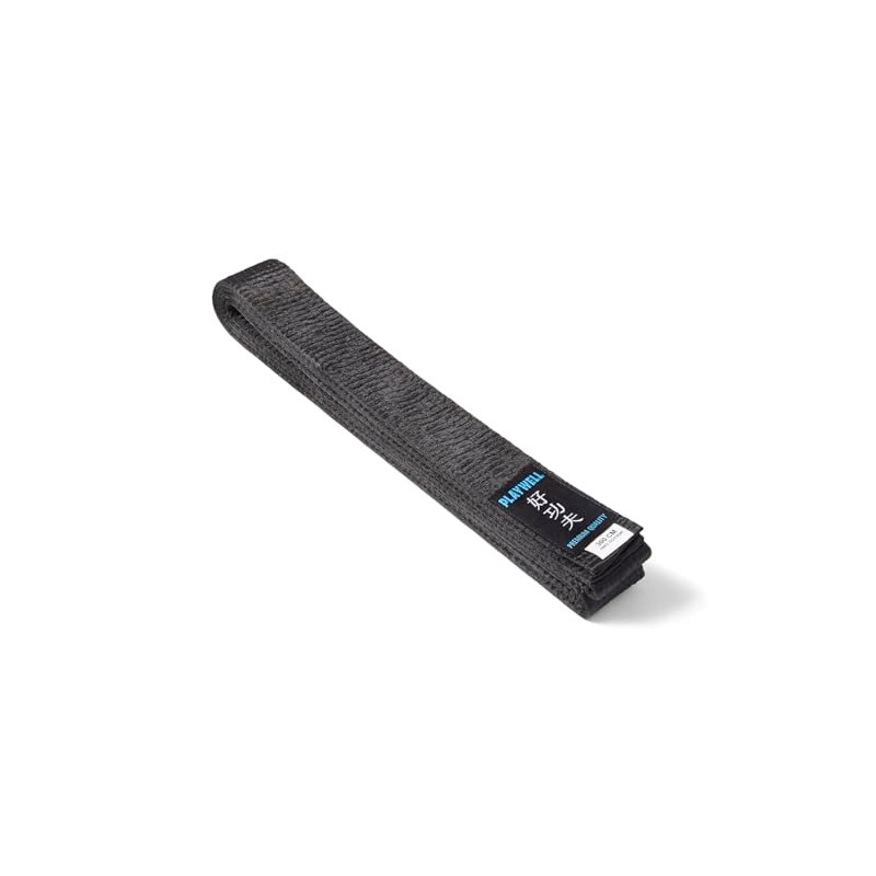 Playwell Martial Arts Black Instructors Standard Quality Satin Belt 1.75"