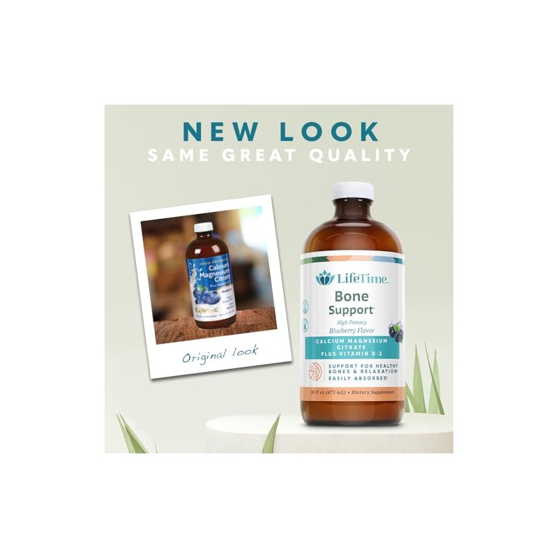 LIFETIME Bone Support, Calcium Citrate, Magnesium Citrate and Vitamin D-3,