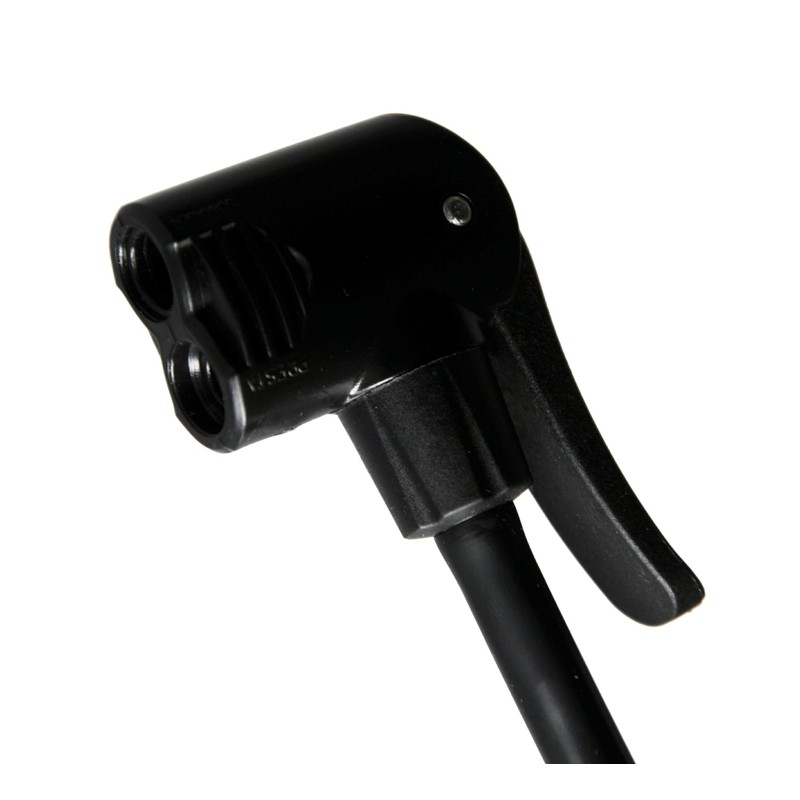 Bike Cycling Floor Track Pump With High Pressure Gauge Black