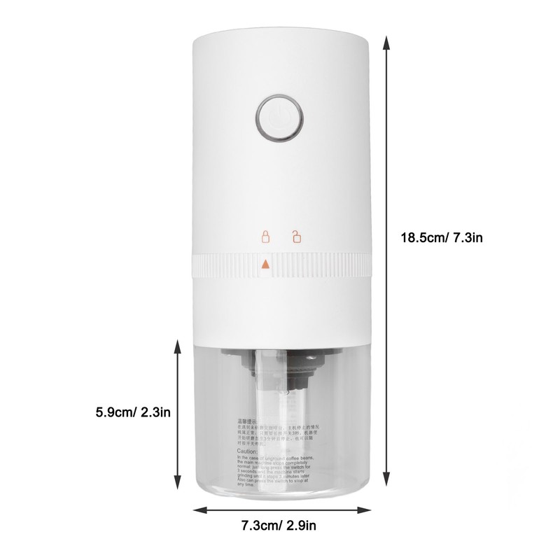 Electric Pepper Grinder Adjustable Coarseness USB Rechargeable Automatic Spice Mill