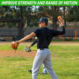 GoSports Plyometric Weighted Balls for Baseball & Softball Training 6 Pack - Variable Weight Balls to Improve Power and Mechanics - Choose Pro or Elite Set