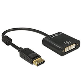 Delock Adapter Displayport 1.2 Male to DVI Female 4K Passive Black