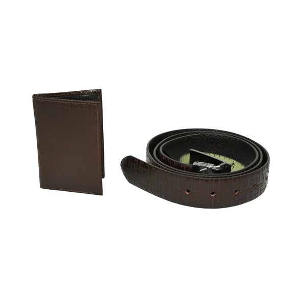 Ted Baker GRAMMS T Laser Etched Belt and Cardholder Set