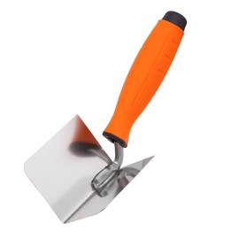 Mivos Corner Trowel Stainless Steel 80 x 60 mm - Inner Corner Trowel Made of Stainless Steel - Inner Corner Spatula with Soft Grip - Corner Trowel for Working Inner Corners in Walls - Made in EU