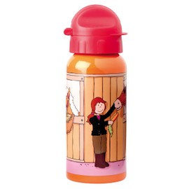 sigikid 23795 Boys' Drinking Bottle with Screw Cap 0.4 Litre Footballer Kily Keeper Green, Pony Sue
