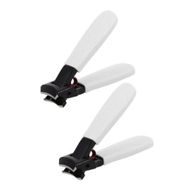 Outanaya 2pcs Heavy Duty Nail Clipper for Seniors Professional Toenail and Fingernail Trimmer Ergonomic Long Handle Design for Thick Nails Manicure Tool for Men and Women