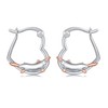ROMANTICWORK Platypus Hoop Earrings, Sterling Silver, No Gemstone