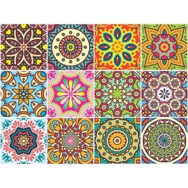 Kakofaci Peel and Stick Tile Stickers 12 Pcs(6X6 Inch) Backsplash Waterproof Stickers for Kitchen and Stick on Tilecolor: 12 Pcs 6 X 6 in Yellow, size: Medium