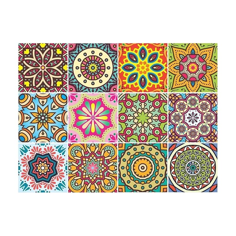 Kakofaci Peel and Stick Tile Stickers 12 Pcs(6X6 Inch) Backsplash
