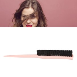 Cepillo de Cola de Rata, Cepillos de Pelo de Rata, Cepillo de Pelo de 3 Filas de Nailon para Añadir Volumen, Cepillo de Cola de Rata Portátil Ergonómico para Peluquería para Salón (Rosa)