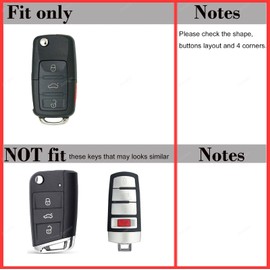 Zorratin 3 buttons flip Key Fob Cover for Volkswagen Beetle CC EOS Golf GTI Jetta Passat Tiguan Touareg 2011-2015